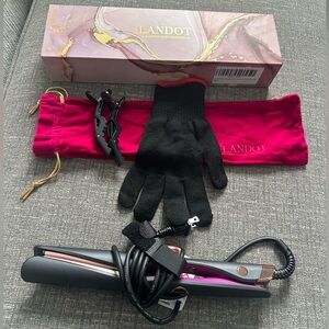 Flat Iron Hair Straightener & Curler